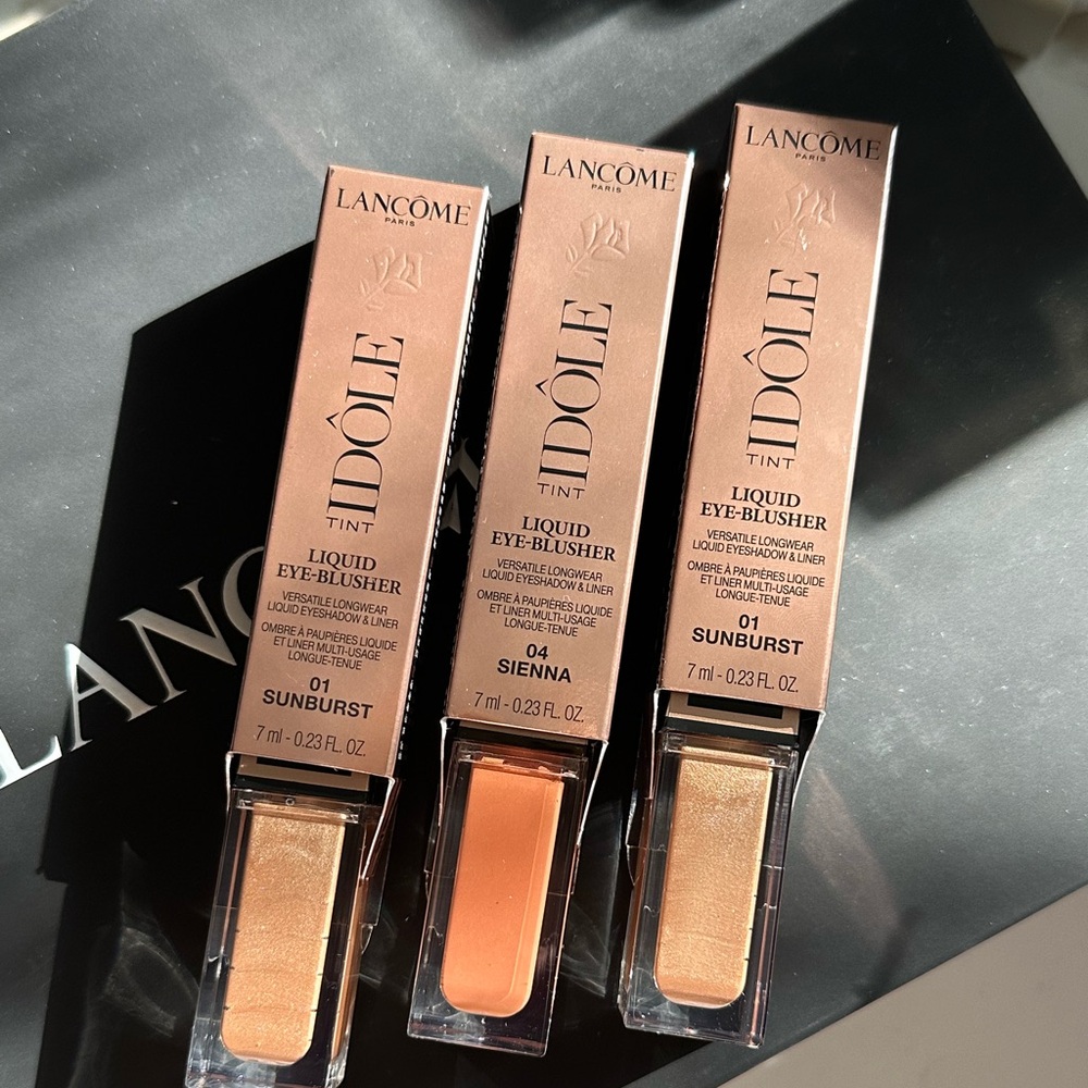 BRAND NEW LANCOME liquid eye blusher: shade 01, & 04